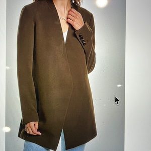 Theory Winola jacket, NWT, brown, size 4, longer length, beautiful!